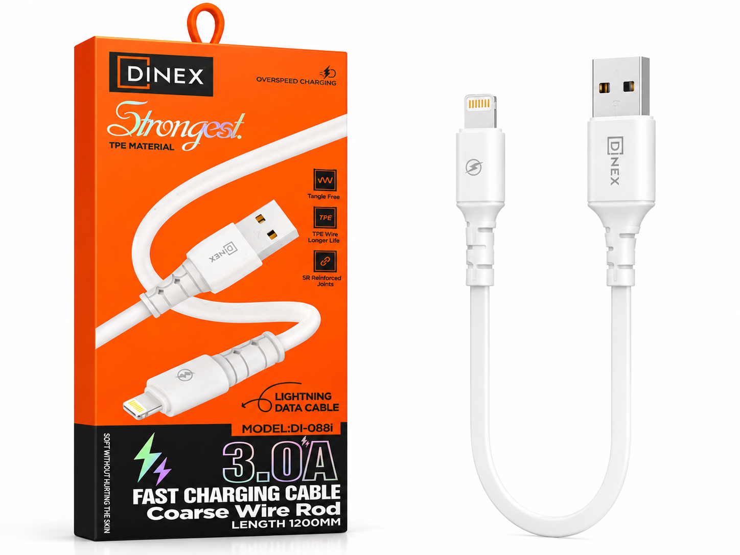 Dinex Fast Charging Cable 3.0A